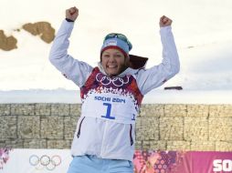 Caspersen Falla de 23 años, fue la sensación de la prueba ante más de siete mil espectadores. AP /