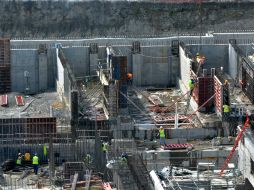 La obra registra un avance de más del 65 por ciento pero fue paralizada el pasado 5 de febrero por el consorcio. ARCHIVO /