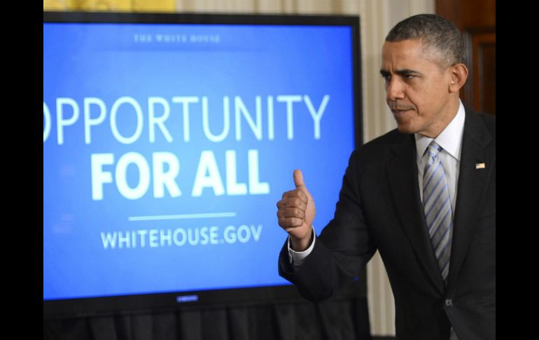 Barack Obama indica que el Congreso debe centrarse en la creación de nuevos empleos y oportunidades. EFE /