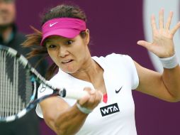 Li protagoniza la primer sorpresa del torneo en Doha, al caer en octavos de final. EFE /
