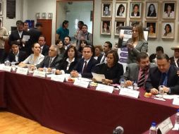 El titular de la SEDIS comparece en el Congreso local. ESPECIAL /