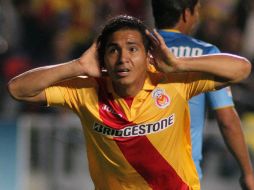 Christian Valdez celebra tras su anotación. AFP /