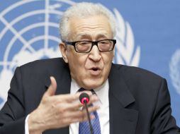 Lakhdar Brahimi, mediador de la ONU, lamentó que las conversaciones se suspendieran sin lograr progresos. EFE /