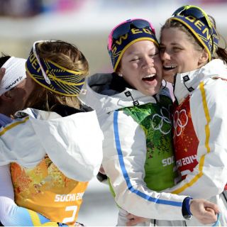 Oro para Suecia, en relevos femeninos de esquí de fondo