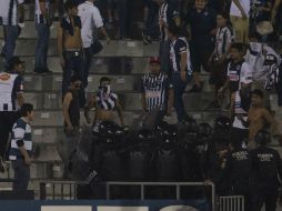 En el estadio Tecnológico hubo violencia en la tribuna. MEXSPORT /