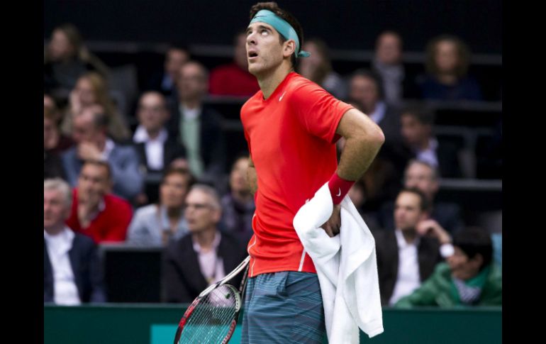 Del Potro, se encuentra en recuperación por una molestia en la muñeca izquierda. EFE /
