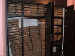 Imagen de la droga que se encontró en la casa de seguridad. ESPECIAL /