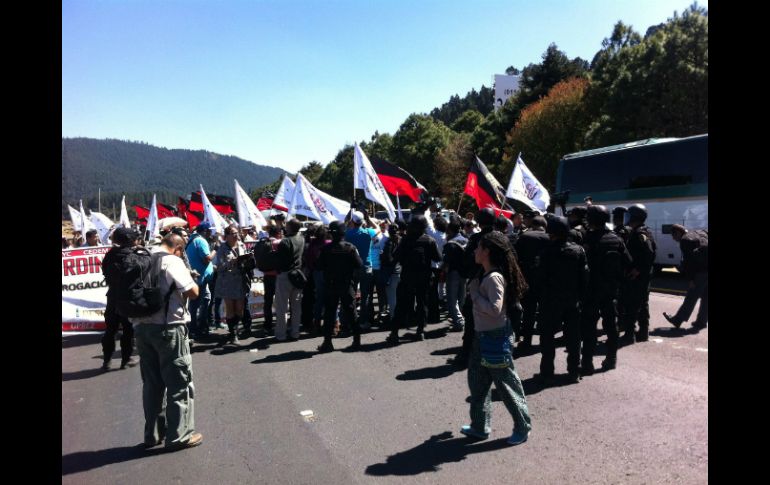 Los profesores tenían planeado manifestarse en contra de la Reforma Educativa en la Cumbre de Líderes de América del Norte. NTX /
