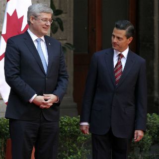 Peña recibe a primer ministro canadiense en Palacio Nacional