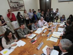 Sesión de la Comisión de Administración. Imagen de @LegislativoJal. ESPECIAL /