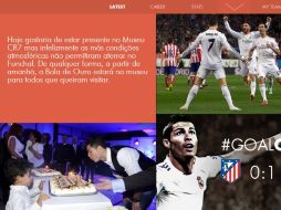 El futbolista del Real Madrid, invita a sus seguidores a ver su sitio web. ESPECIAL /