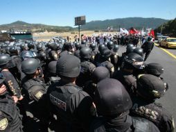 Protestan el SME, el movimiento encontra de recategorización del Nevado de Toluca, y la unión de ex braceros del PRD. SUN /