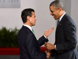 Peña recibe a Obama en Toluca previo a la Cumbre de Líderes de América del Norte. EFE /