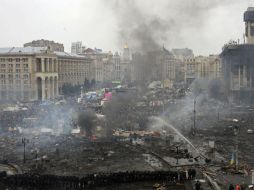 Esta es la peor crisis desde la independencia en 1991 de la ex república soviética. EFE /