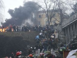 'Mi prioridad es salvar las vidas de los ucranianos. Ni un solo oligarca, ni un solo político ha muerto', afirma Makéyenko. EFE /