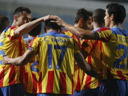 El cuadro Naranjero tiene ya un pie en la siguiente ronda del torneo. EFE /