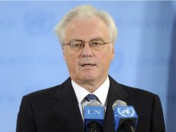 El embajador ruso, Vitaly Churkin, pidió un nuevo plazo para realizar consultas con su gobierno para sumar a Moscú a la propuesta. ARCHIVO /