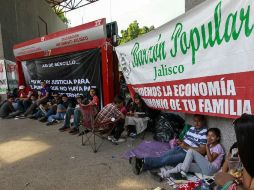 Los manifestantes llegaron desde las 9:00 horas de hoy jueves.  /