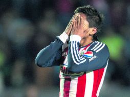 Julio la ''Momia'' Gómez salió de titular, pero no pudo pesar en el funcionamiento rojiblanco, que careció de movilidad y alternativas. MEXSPORT /