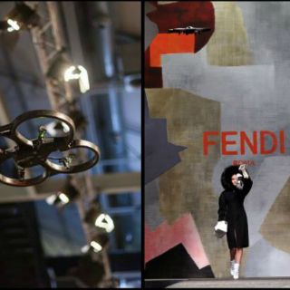 Fendi despliega drones para desfile en Milán