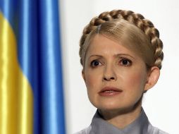 Al ser liberada y rehabilitada, Timoshenko podrá presentarse a las elecciones presidenciales en mayo. EFE /