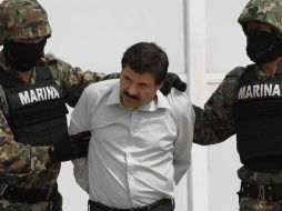 Joaquín ''El Chapo'' Guzmán fue presentado de manera breve por autoridades mexicanas luego de su captura. AP /