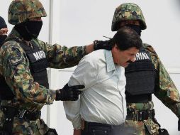Joaquín Guzmán fue detenido hoy en Mazatlán mediante un operativo de la Marina. AFP /