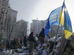 La líder de la oposición, Yulia Timoshenko, llamó a proseguir con las movilizaciones callejeras. EFE /