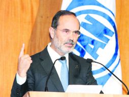 El actual presidente panista Gustavo Madero Muñoz se mantiene firme en postularse para un segundo periodo. NTX /