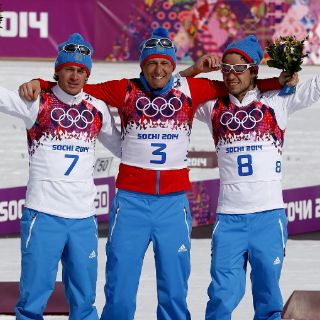 Rusia arrasa en esquí de fondo masculino