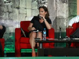 Claudia Ruiz Massieu participa en la inauguración del XII Foro Nacional de Turismo enfocado al Mundo Maya. NTX /