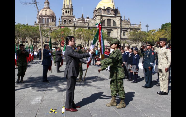 El gobernador, Aristóteles Sandoval, encabeza el evento.  /
