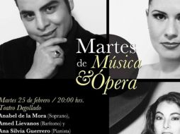 La Coordinación de Música de la Secretaría de Cultura de Jalisco organiza los ' Martes de Música y Ópera' en el Teatro degollado. ESPECIAL /