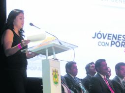 Concluyen ciclo. La ceremonia de graduación de la segunda generación de Jóvenes con Porvenir se realizó ayer en el Auditorio Telmex.  /