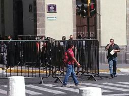 La avenida Hidalgo, desde Alcalde hasta Belén, está cerrada al tráfico vehicular y de personas.  /