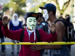 A pesar de las manifestaciones en las calles, el gobierno continuó con los festejos del 'caracaz0' AFP /