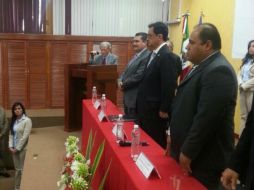 Imagen del acto de toma de protesta. ESPECIAL /