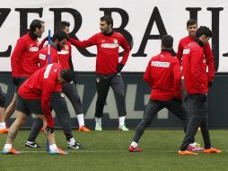 'Nos enfrentamos al mejor momento del Madrid', dice Simeone. EFE /