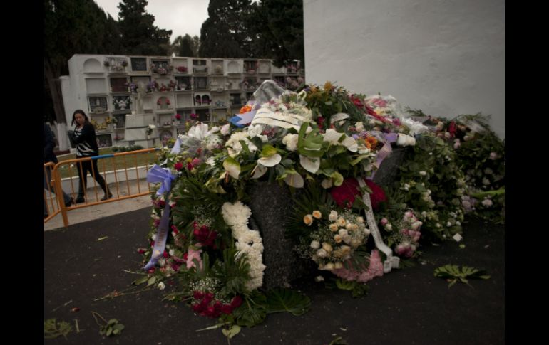 Vista de la tumba de Paco de Lucía en el cementerio viejo de Algeciras. AFP /
