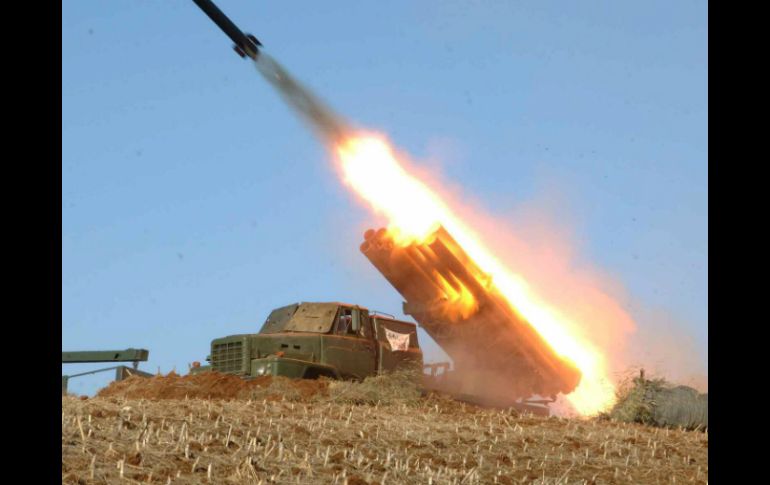 Corea del Sur reportó que recibió dos misiles de corto alcance por parte de Corea del Norte. ARCHIVO /