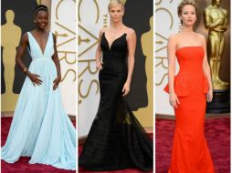 Las que brillaron son Lupita Nyong’o,  Charlize Theron y Jennifer Lawrence. ESPECIAL /