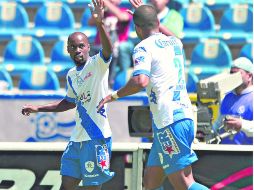 Gol de oro. Beasley marcó a los 52 minutos de tiempo corrido, su tanto alejó a Puebla de los últimos tres equipos en la lucha por la pe MEXSPORT /