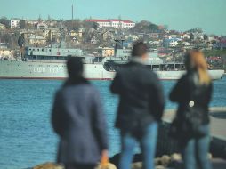 Sevastopol. El Ejército de Rusia negó ayer que hubiera lanzado un ultimátum contra el personal militar ucraniano. AFP /