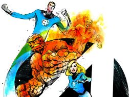 La Mole, La antorcha Humana, la Mujer Invisible y el Sr. Fantastico, son los nombre de estos cuatro superhéroes. ESPECIAL /