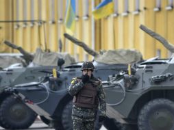 La Cancillería mexicana apoya el llamado de la ONU respecto a la necesidad de respetar la unidad e integridad territorial de Ucrania. EFE /