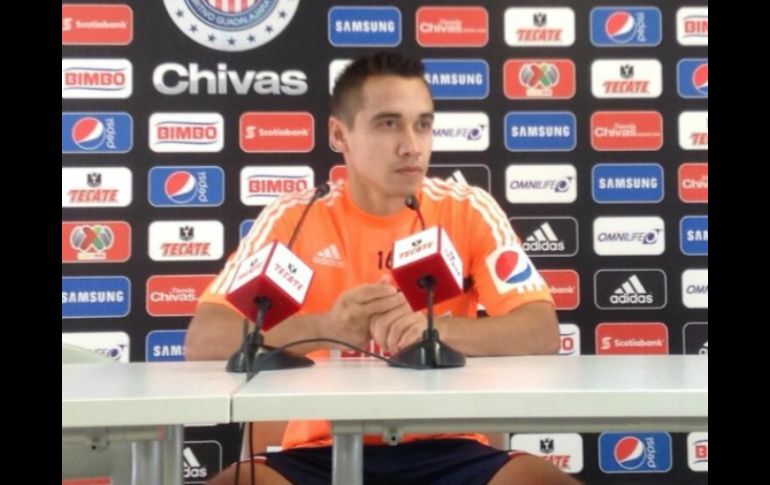 Carlos Gerardo se perdió cuatro fechas del torneo con el Guadalajara por lesión. Twitter: @Chivas. ESPECIAL /