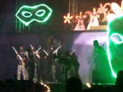 Esta es una de las fotografías que se difunden respecto al concierto de la intérprete de 'En la Oscuridad'. Twitter: @anonopshispano. ESPECIAL /