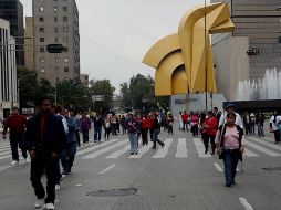 La marcha de los profesores provoca algunas afectaciones viales en principales avenidas de la Ciudad de México. ARCHIVO /