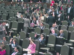 En funciones. Legisladores votan sobre una de las reformas que estaban pendientes en el Congreso de la Unión. NTX /