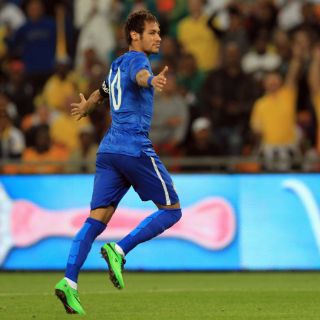 Neymar se luce en amistoso contra Sudáfrica